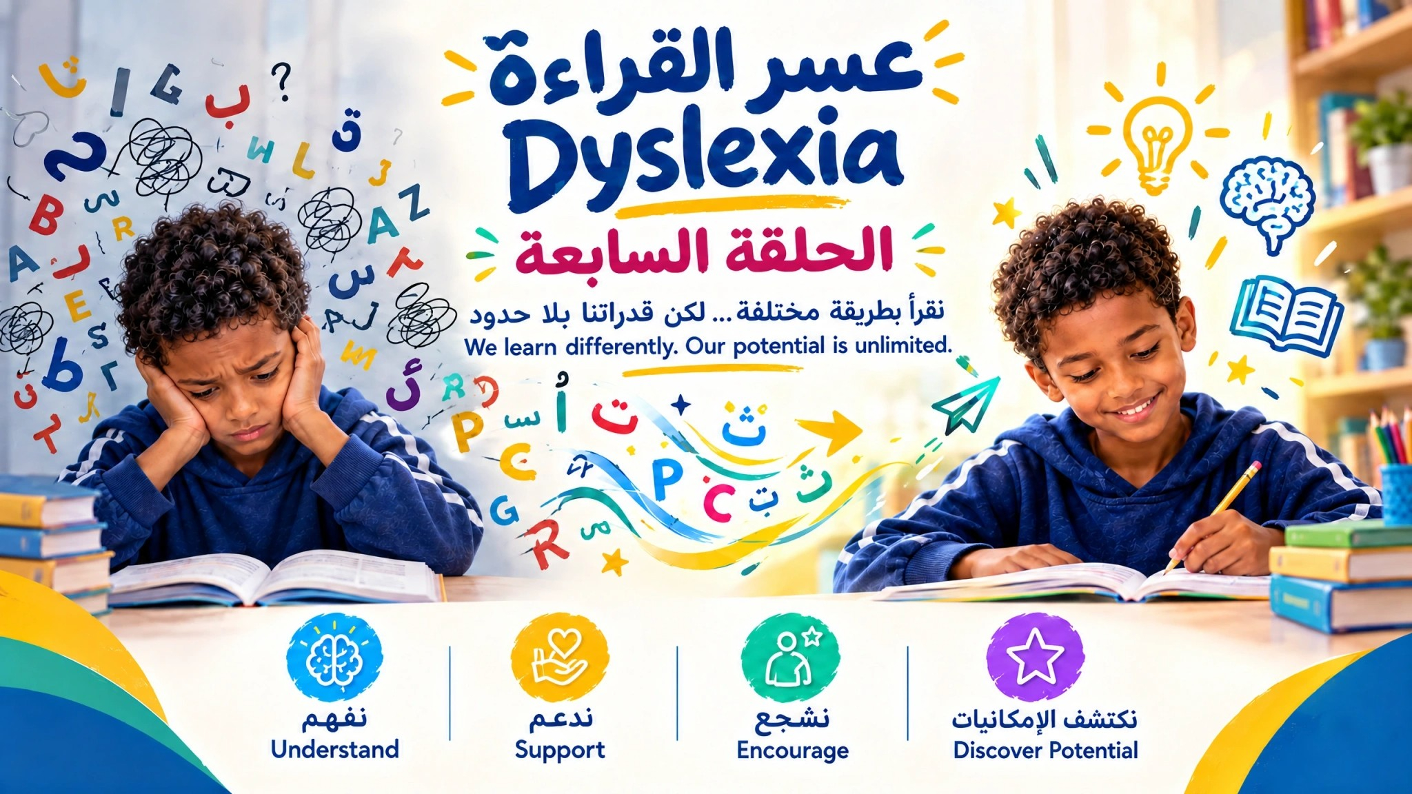عسر القراءة Dyslexia- الحلقة السابعة
