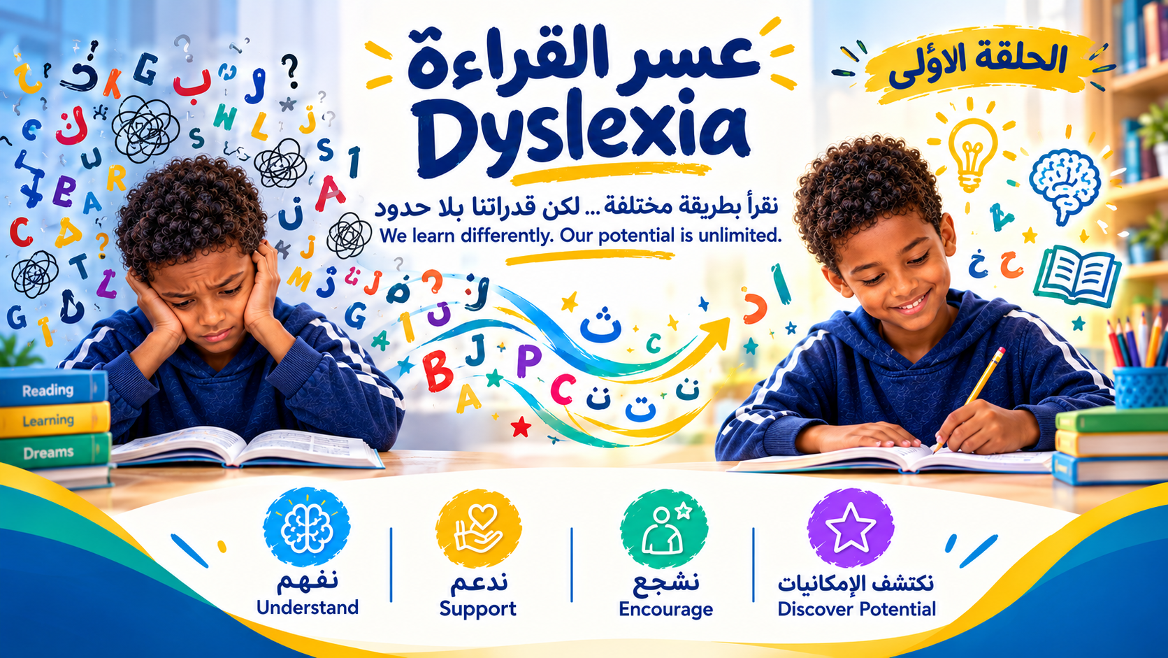 عسر القراءة Dyslexia- الحلقة الأولي