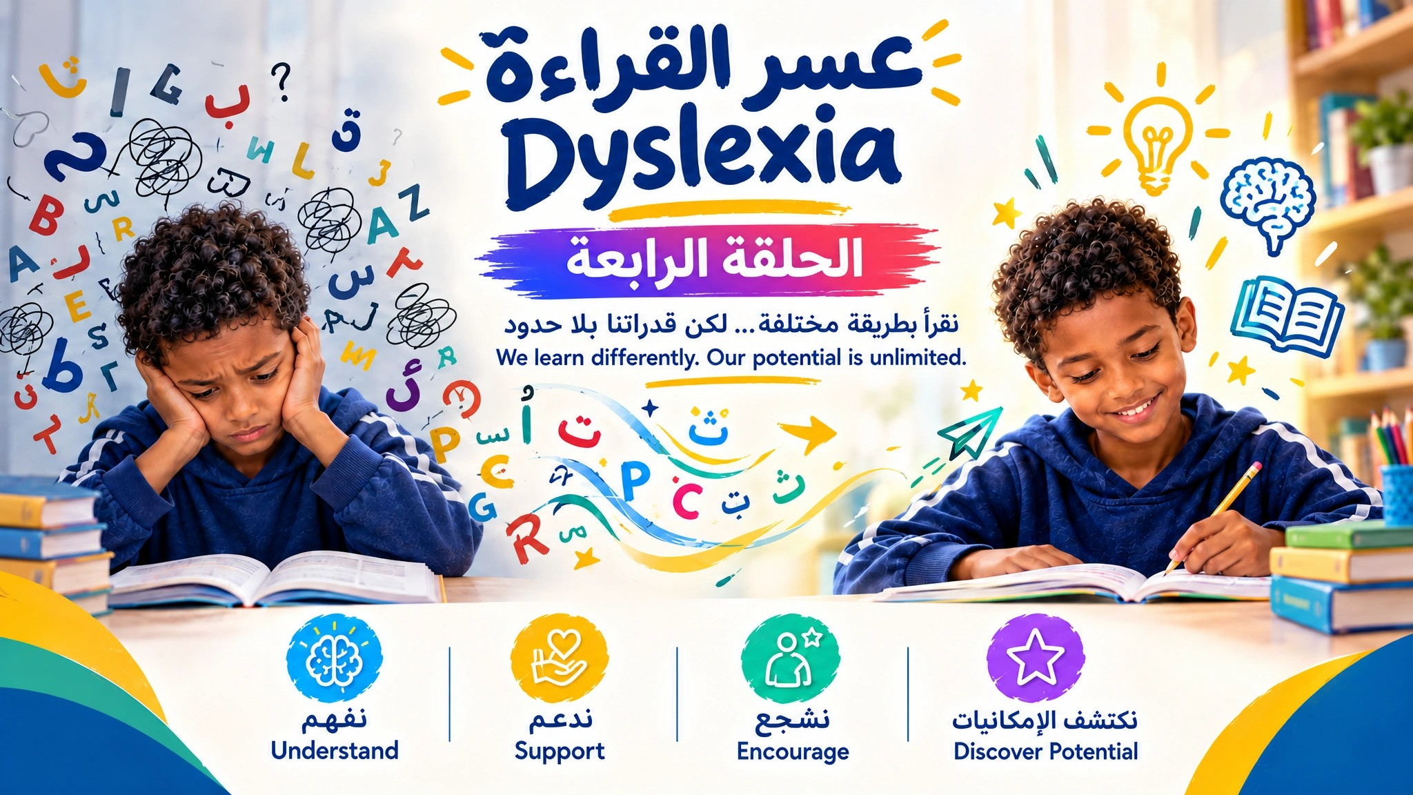 عسر القراءة Dyslexia- الحلقة الرابعة