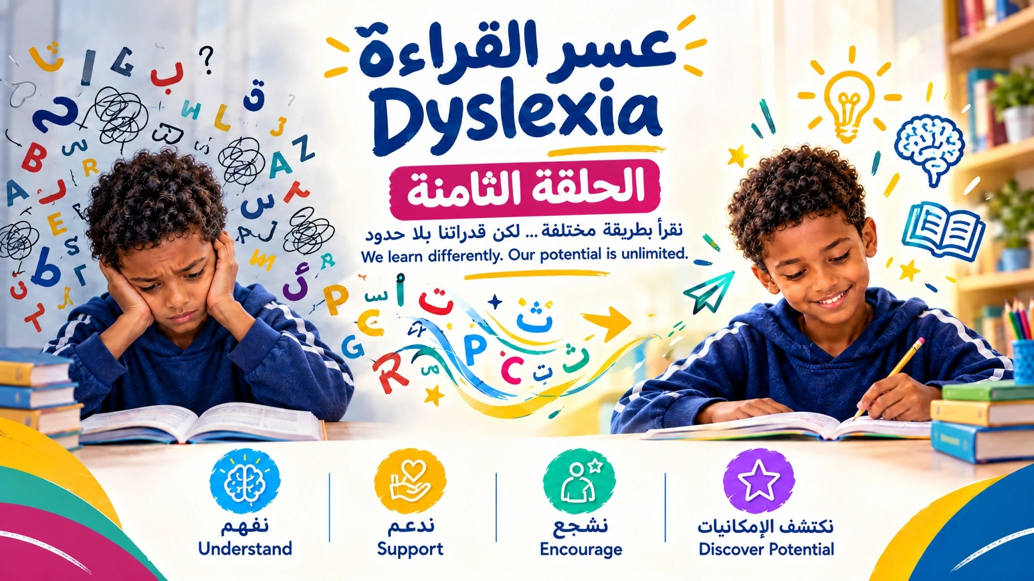 عسر القراءة Dyslexia- الحلقة الثامنة