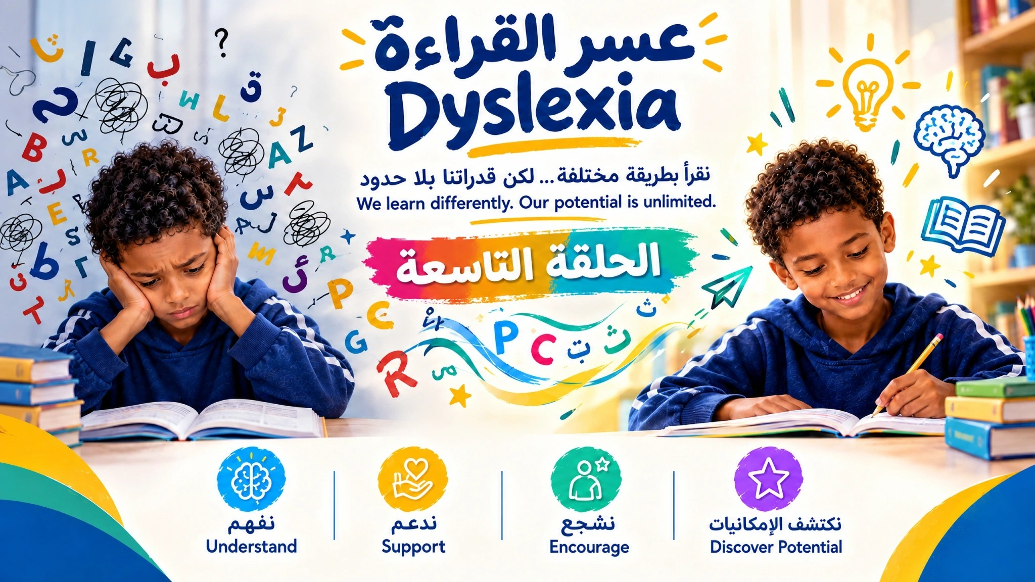 عسر القراءة Dyslexia- الحلقة التاسعة